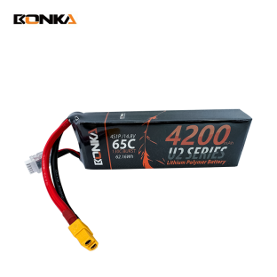 BONKA 4200mAh 65C 4S LiPo Battery for RC Helicopter